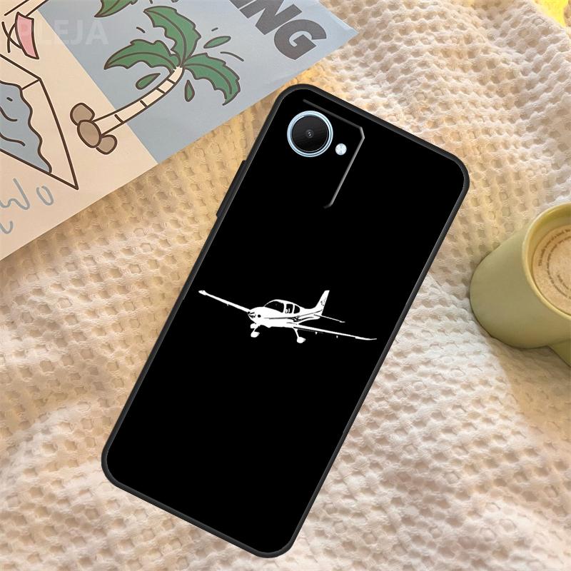 Airplane Aircraft Case For Realme C67 C63 C55 C51 C75 C61 C53 C35 C65 C71 11 12 13 14 15 Pro Plus GT6 GT7 Pro