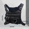 Outdoor Tactical Chest Bag for Men Utility EDC Travel Chest Pack for Running Hiking Chest Vest Holster