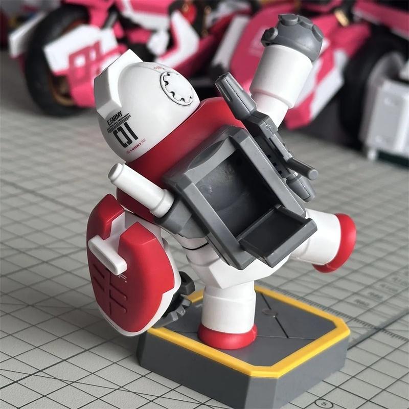 New Fat Man Model FJ-1 Fat GM Magnetic Assembly Model Action Figures Fat Zaku Middle Aged GM With Sticker Water Decal Base