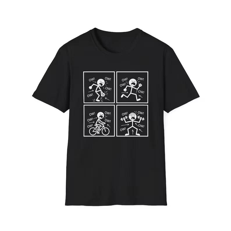 Ow Ow Ow Shirt, Stick Stickman Figure shirt 2XL