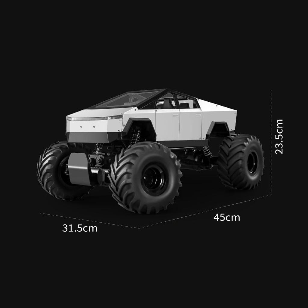 Auto na dálkové ovládání Velká velikost 45 cm 1/8 2,4 GHz Nákladní auto na dálkové ovládání Terénní auto Vozidlo 4WD Slitina
