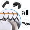 12 PCS Travel Hangers Cruise Ship Essentials Portable Folding Clothes Hangers Travel Accessories Foldable Clothes Drying Rack (Black)