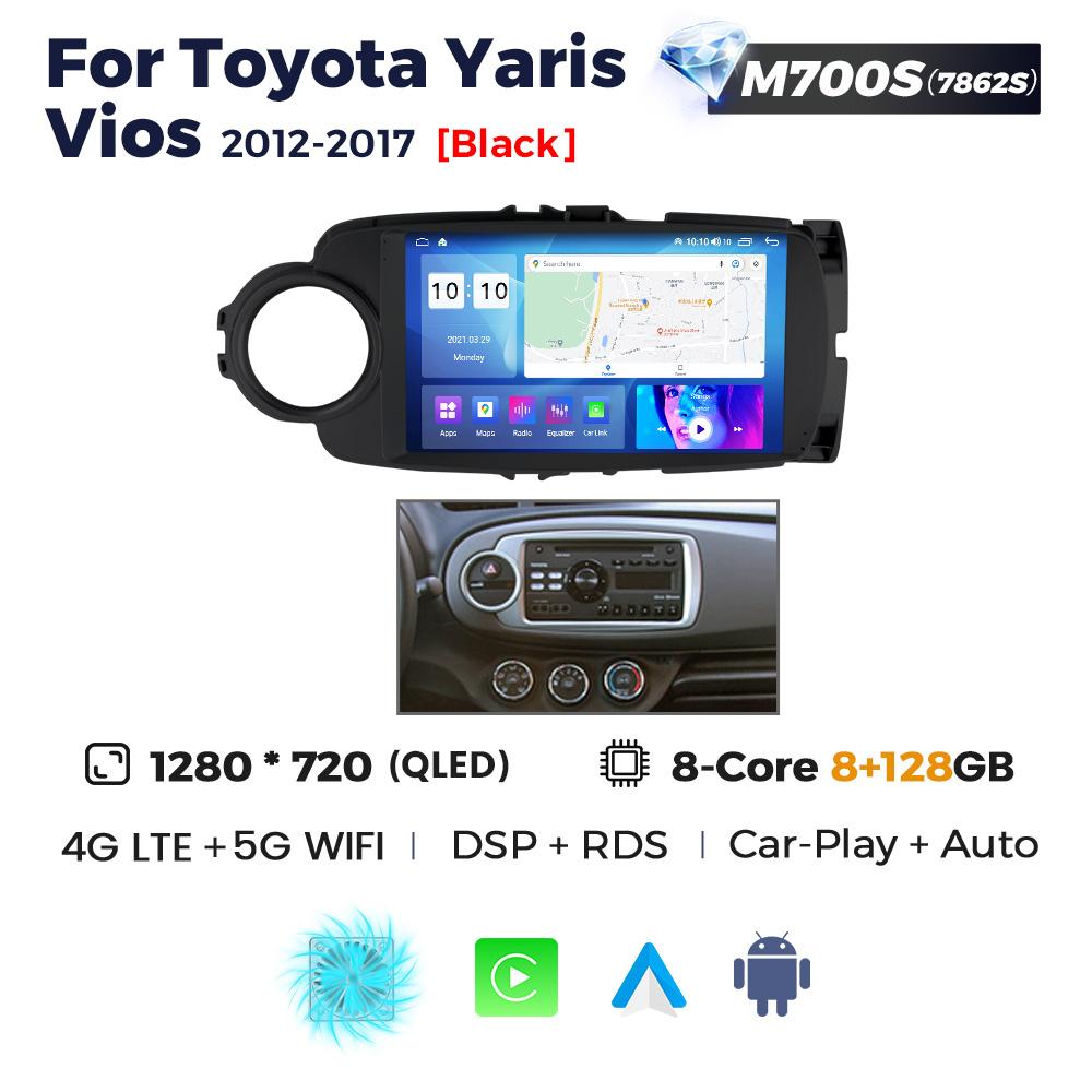 Navifly Car Radio Android Auto Wireless 8-Core For Toyota Yaris 2012-2017 GPS CarPlay Monitor Car Intelligent Systems Stereo BT