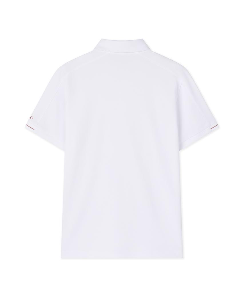 Antomas Shoulder Cut Polo Shirt Men'S - White