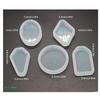 Diy Crystal Epoxy Earrings Jewelry Molds Hanging Pendant Decoration Multiple Styles Irregular Mirror Silicone Mold