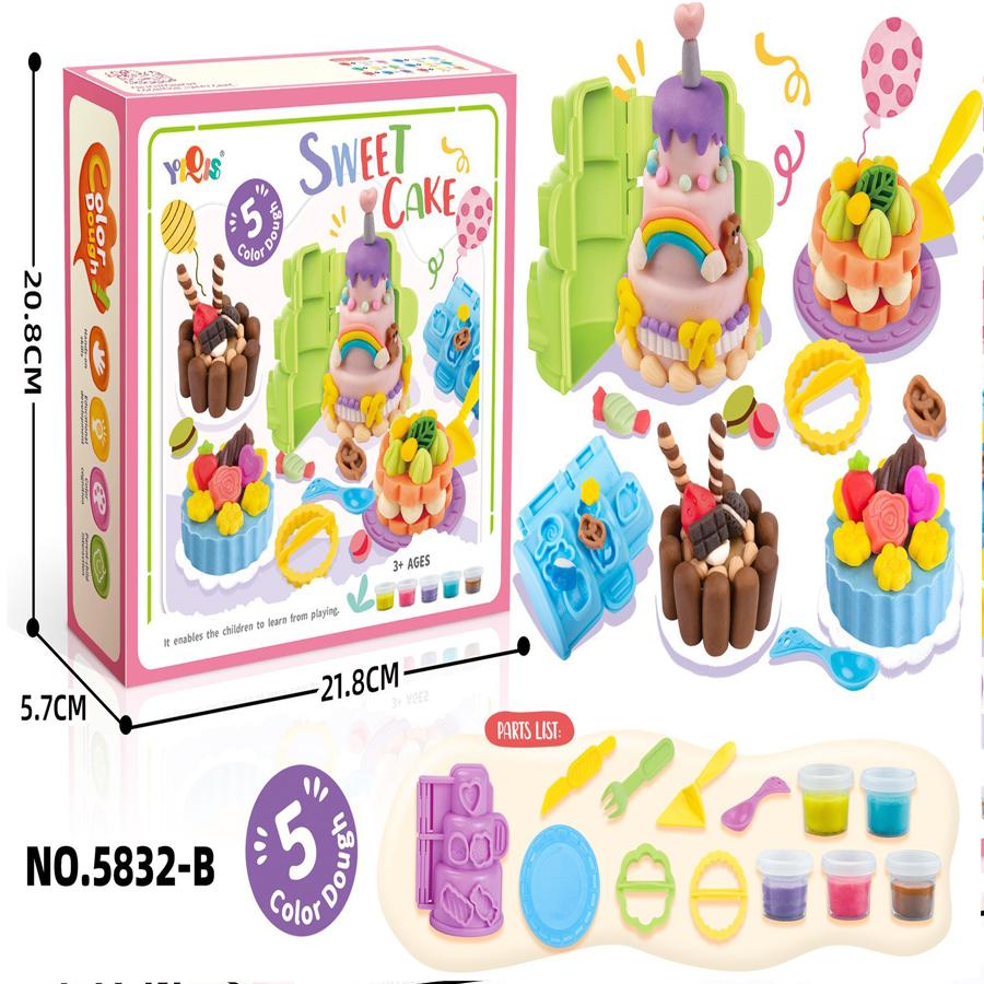 

Creative DIY Pretend Play Sushi Clay Ice Cream Cake Dessert Simulation Food Handmade Toy Set