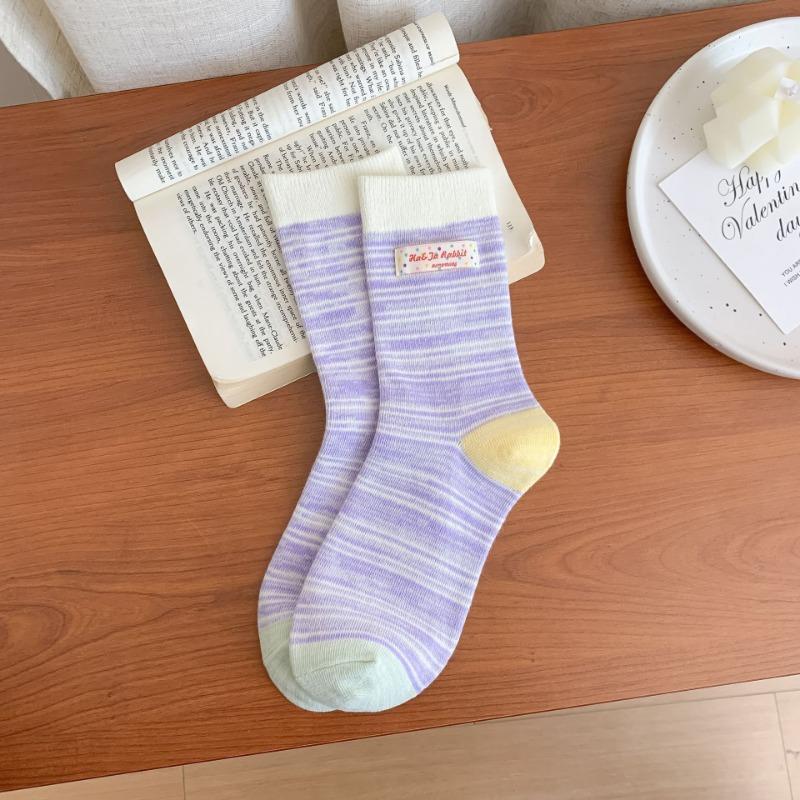Women's Autumn New Fashion Design Mid - Tube Cotton Socks
