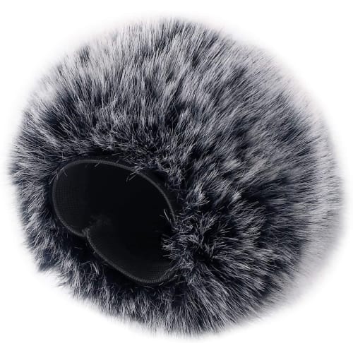 1-Piece Microphone Windscreen, Furry Microphone Cover, Microphone Accessory, Microphone Windscreen for Digital Video Recording Microphones, Outdoor Wi