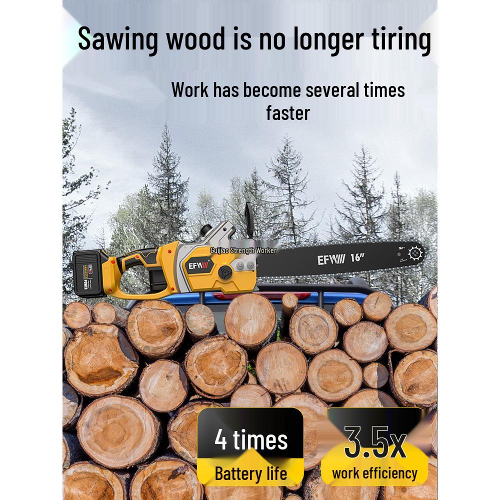 High-End German Cordless Electric Chainsaw: Compact Brushless Lithium Saw for Outdoor Logging