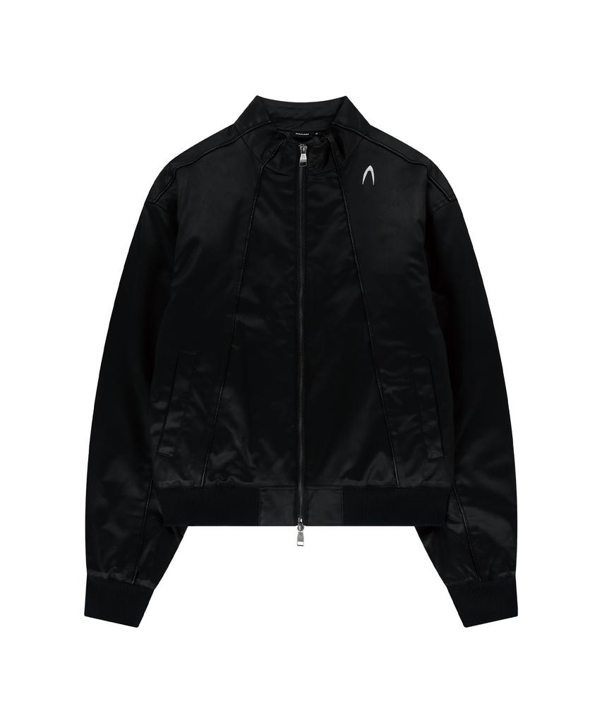 Aakam Piping Leather Blouson (Black)