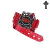 4.5cm Width Rivet Punk Rock Pu Leather Belt Man Woman Hip Hop Vintage Black Red Leather Waist Belt Y2k