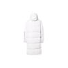Adidas Long Hooded Stripe Print Warm Down Jacket Men Outerwear White IT8713