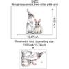 Wall Stickers Removable Vinyl Sticker Cute Animal 3D Bunnies Rabbits Decorative Wall Stickers Restaurant Shop for Living Room, Bedroom and Room Wall