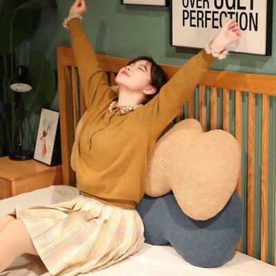 Bed Pillow Soft Texture Companion PP Cotton Useful Girl Sleeping Pillow Bedroom Bedside Cushion Household Supplies
