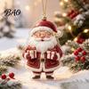 Seasonal Hanging Ornaments for Holidays 2D Flat Acrylic Christmas Ornaments, Decorative Holiday Tree Decorations Lightweight Decor Festivals