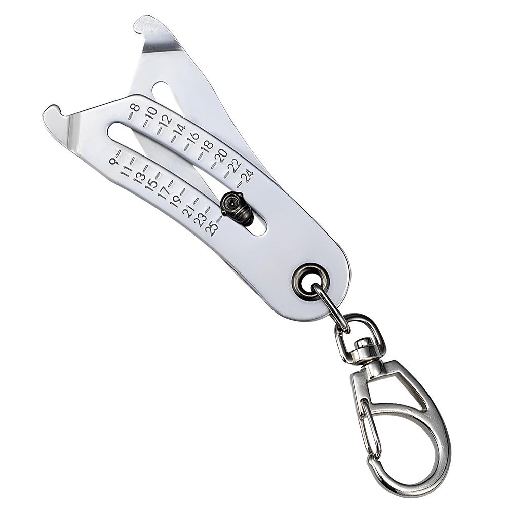 Nut Bolt Head Size Catcher Keychain Nut Bolt Head Size Collector Metric Imperial Hexagon Nut Measurement Tool for DIY