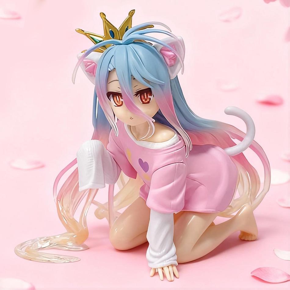 New Style - Anime & Game Character Sister Outfit with Cat Ears, Sexy Collectible Model Toy, Cute Decoration, Fan Collection