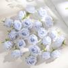 1pc Fashion Silk Artificial Flowers Table Wreath Diy Craft Simulation Flowers Realistic Soft Rose Heads Photography Props