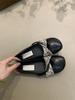 Retro Mary Jane shoes femininity elegant simple round head shallow mouth soft sole ballet shoes