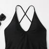 Costume da bagno sexy a fascia intera da donna 2023 stile europeo e americano, tinta unita e stampato