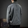2025 Men's Casual Lapel Jacket: Handsome Detroit Workwear Coat for Spring and Autumn