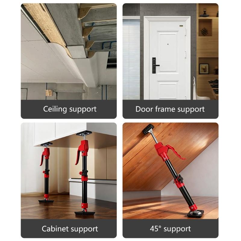 180 Degree Rotatable Heavy Duty Support Bracket with Nonslip Pad For Stable Cabinet Support Height Adjustable Design
