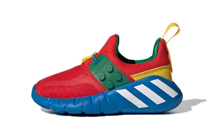 LEGO x Adidas Rapida Slip Resistant And Breathable Slip Resistant And Breathable Low top Toddler Shoes Red Blue H05284 25.5