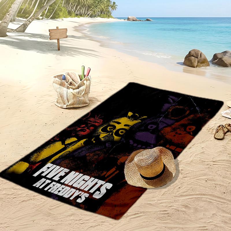 Five Nights At Freddy’s Beach Towel, Soft Absorbent Quick‑Dry Towel for Beach Pool Swimming Travel Home