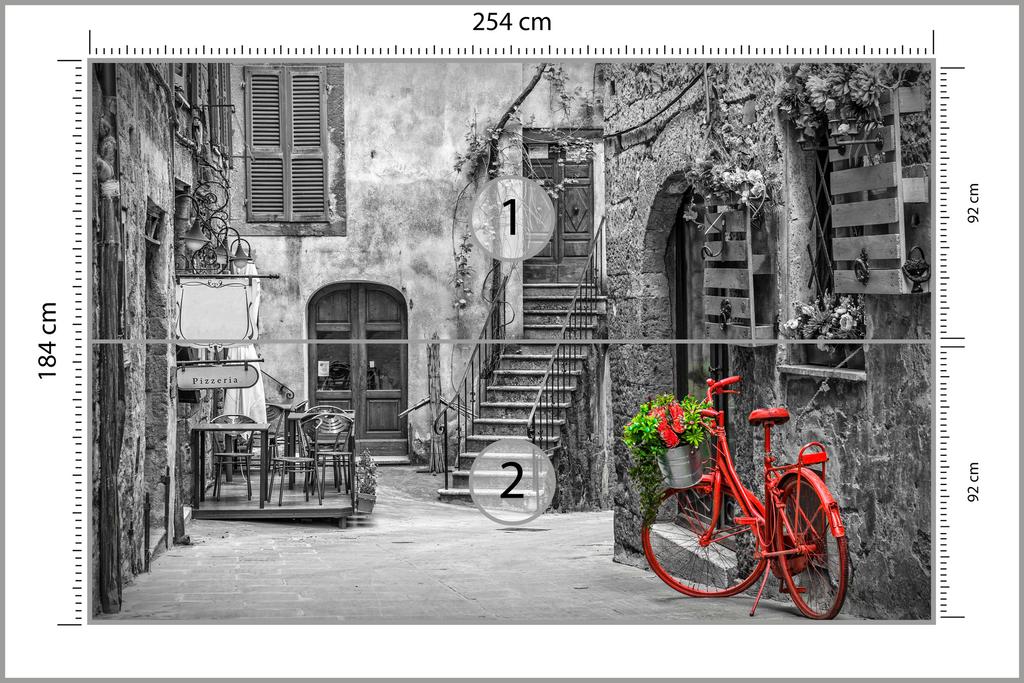 Photomural Italian Avenue Smooth Vinyl 254x184