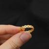 Shunfeng Shunshui Hollow Lucky Copper Coin Transshipment Ring Ins Niche Geometric Retro Couple Ring Jewelry