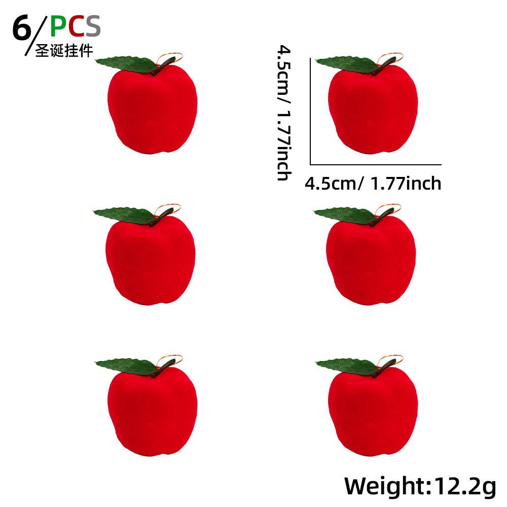 

Красный пенный восхитительный яблочный рождественский декор в мультяшном и европейском стилях для праздников 4.5CM Red Apple