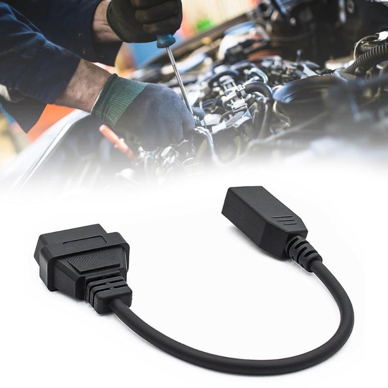 OBD2 Diagnostic Cable Adapter 3 Pin To 16Pin Connector Vehicle Diagnostic Adapter Cable Automotive Cable for Vehicle