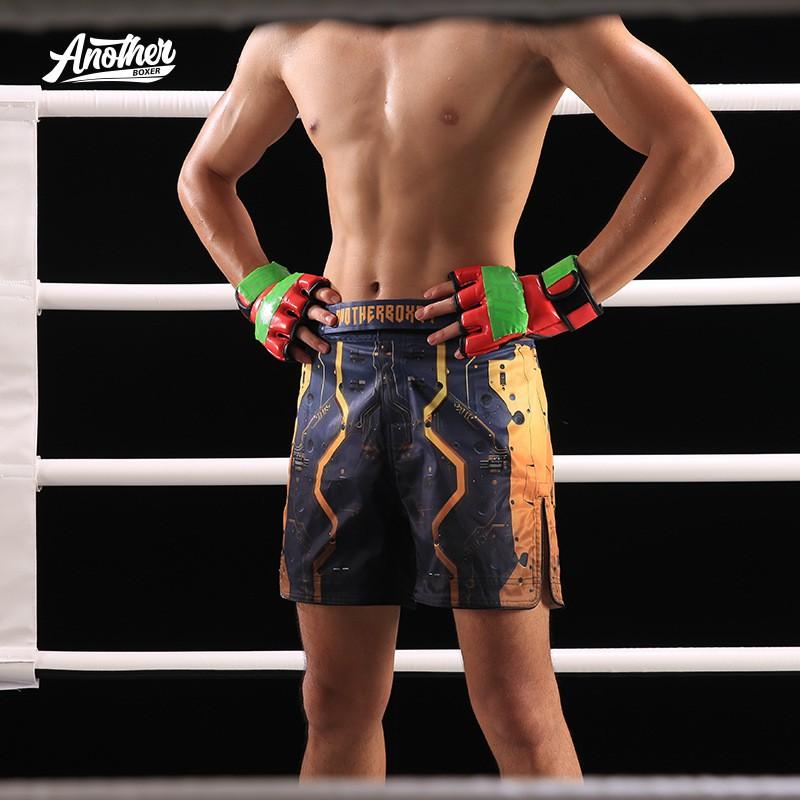 Mens Fight Shorts BJJ MMA Training Grappling Cage Fighting Athletic