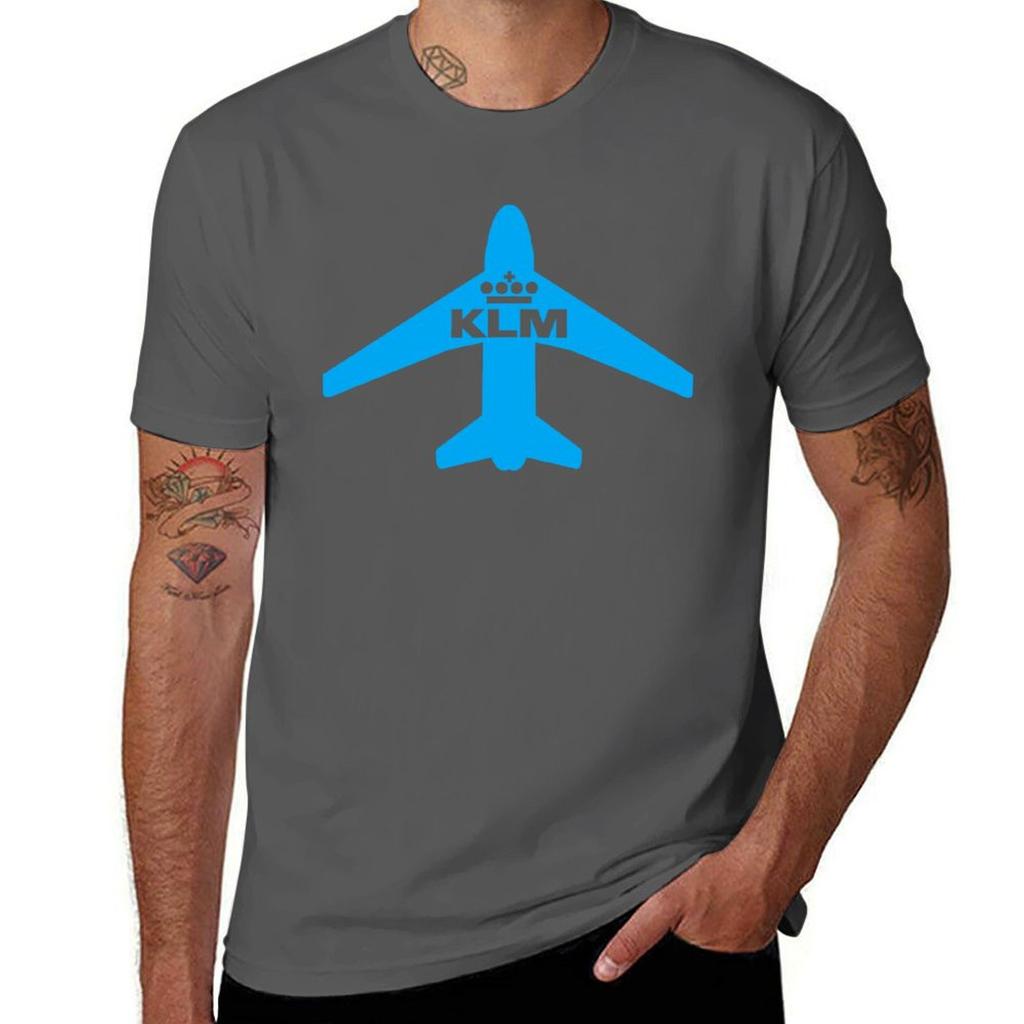 Klm Royal Dutch Airlines Tshirt Basic Short Sleeve For Unisex Tshirt
