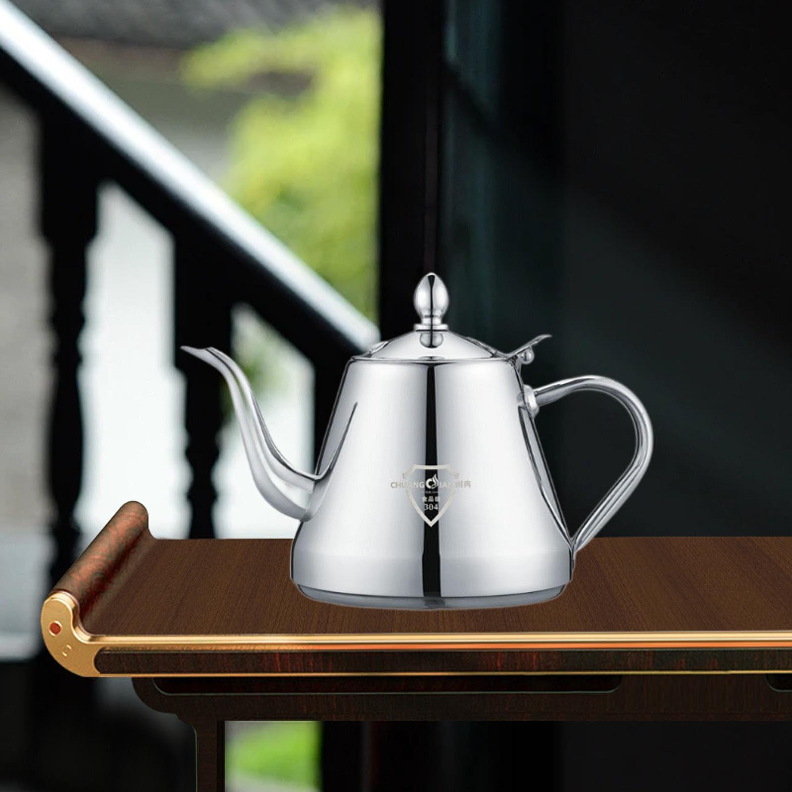 Stainless Steel Tea Kettle Cooker Stovetop Teapot for Indoor Halogen Stoves