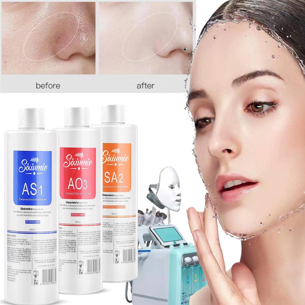 Wasserstoff -Sauerstoff -Gesichtsmaschine Serums fr Gesichtsbereinigung - AS1 SA2 AO3 Aqua Peeling Lsung Top Salon Hautpeelhydra Hautpecrub Spe
