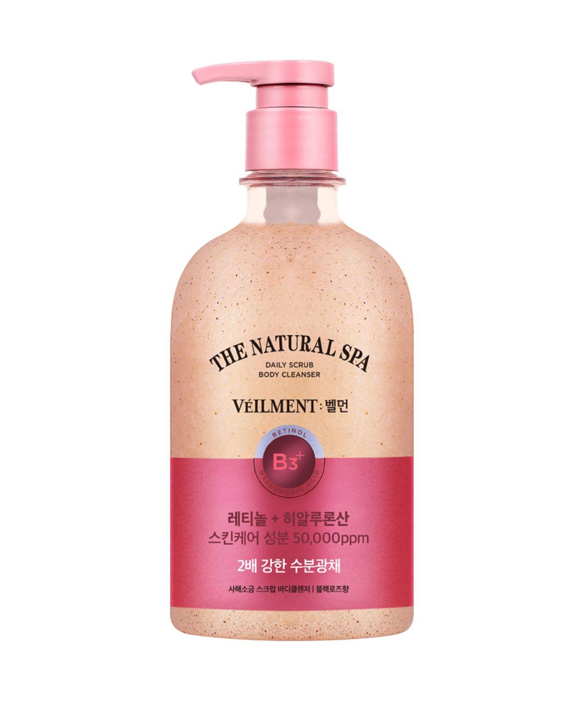 Spa Hydration & Radiance Scrub Body Wash Black Rose 600ml