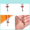Key Hotel Necklace With Anime Cartoon Metal Pendant Jewelry Fashion Gift