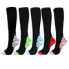 Running Compression Socks Women Men Knee High Sport Stockings White Racing Pressure Run Compress Long Nylon Multi Color