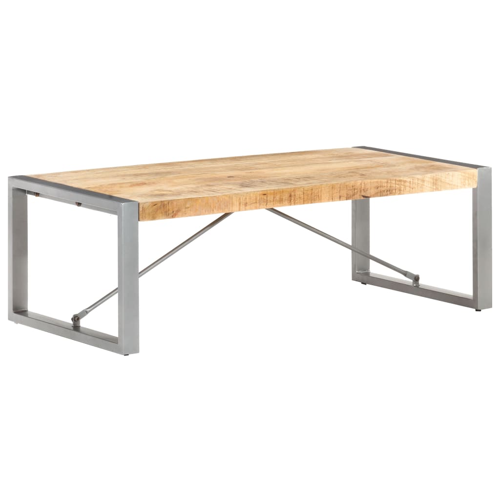 Coffee Table 120 x 60 x 40 cm Rough Mango Wood