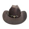 New Western Cowboy Hat European And American Versatile Sunshade Sunscreen Jazz Hat Spring And Autumn Cow Head Accessories Popular Top Hat