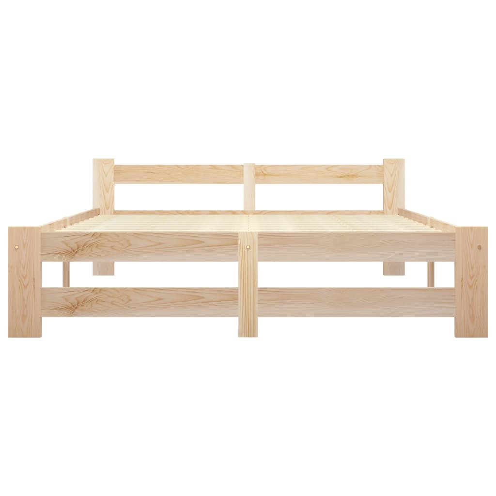 Solid Pine Wood Bed Frame 120 X 200 Cm