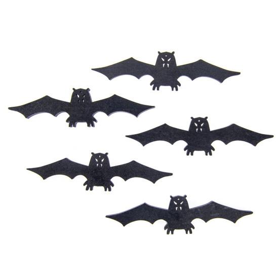 Bat Decoration Hollow Spider Spooky Easy Assembly Reusable Wooden Black Bat Ornament Centerpiece Party