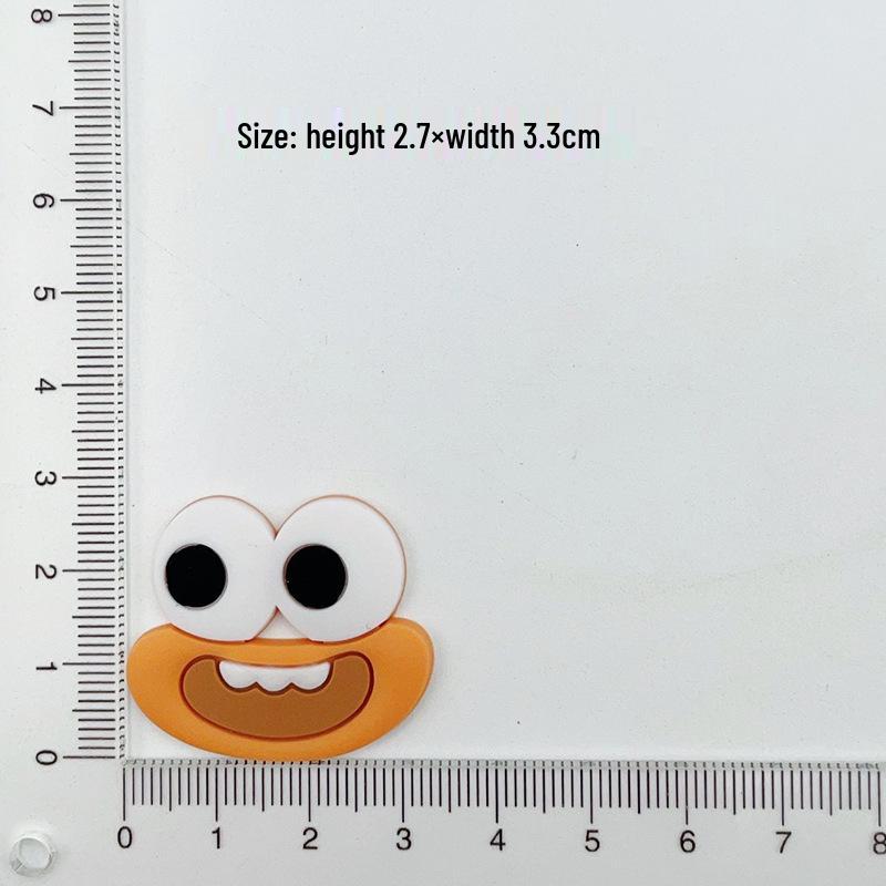 Medium Cartoon Sausage Lips Eye Patches & DIY Storage Box for Hair Accessories, Phone Case, Crocs Decorations