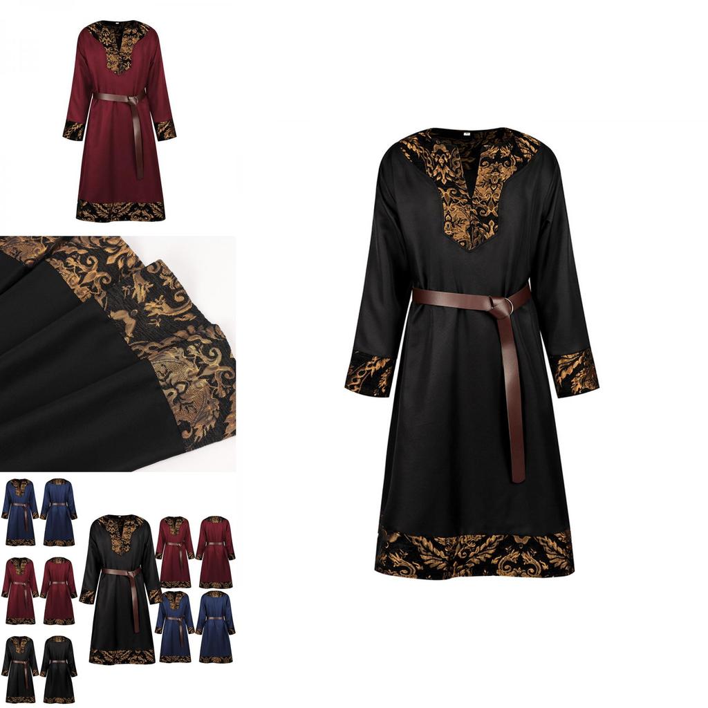 Fantasy Pirate Warrior Costume With Polyester Material For Theater And Halloween Cosplay Events