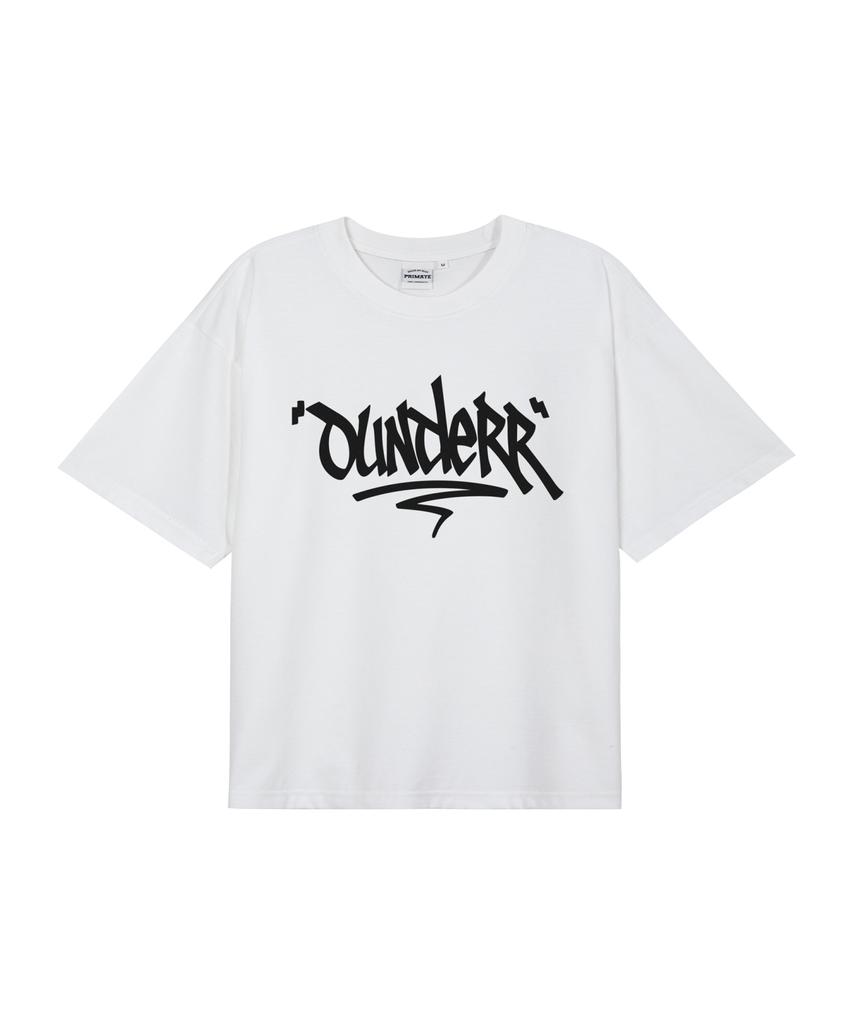 T-shirt Oversize à Manches Courtes Logo Signature OUNDERR (blanc)