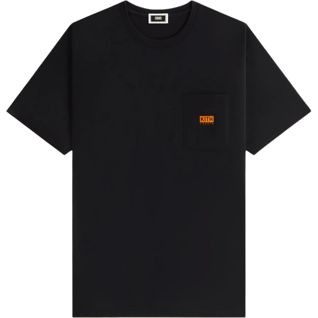 

Kith Treats Pumpkin Pie Pocket Tee Black Unisex Tops KHT030190-001 XXL