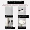 Space Saving Magnetic Paper Towel Holder Wall Mounted Cling Film Storage Rack  Cabinet