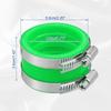 ACROPIX 45mm innerdiameter Gummi Midori Motorcykel Förgasare Adapter Insug Rör Grenrör Adapter Stövelhylsa Gränssnitt (Förpackning med 2 klämmor)