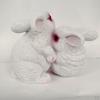 Animal Outdoor Statues Artificial Bunny, Decorative Landscape Figurine for Garden, Patio, Backyard